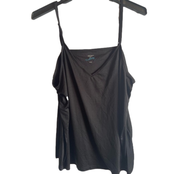 PLUS size MBLM by Tess Holliday 2X black speghetti strap top - Picture 1 of 3